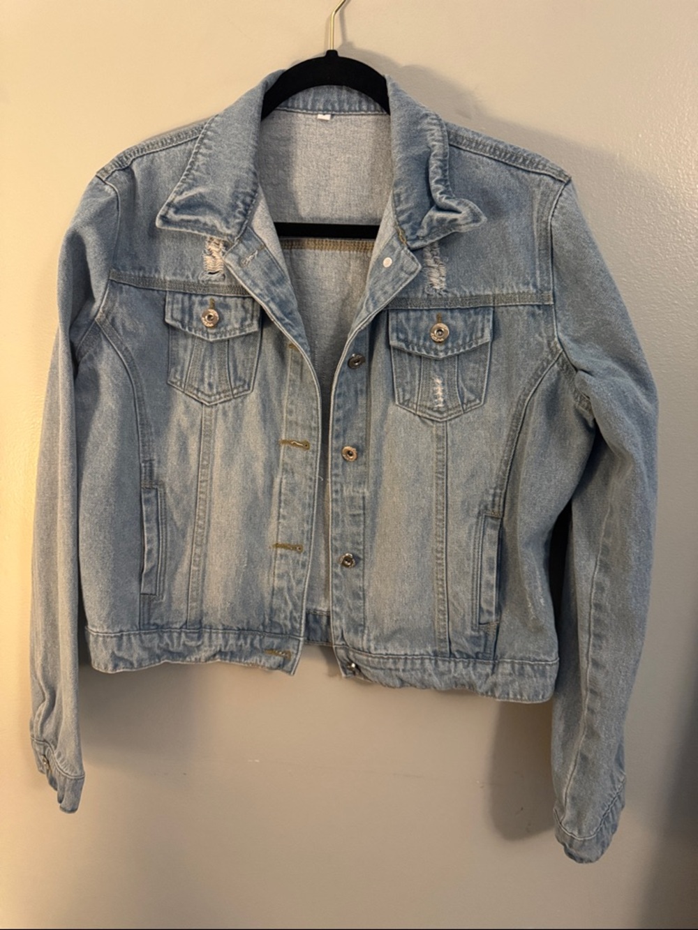 Light Blue Denim Jacket - Classic Women's Jean Coat